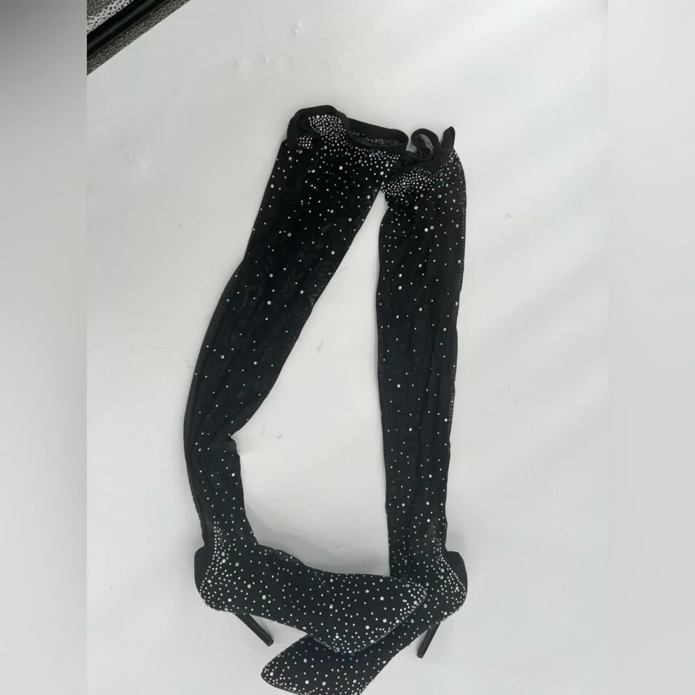 Over knee embellished boots sock size 8.5